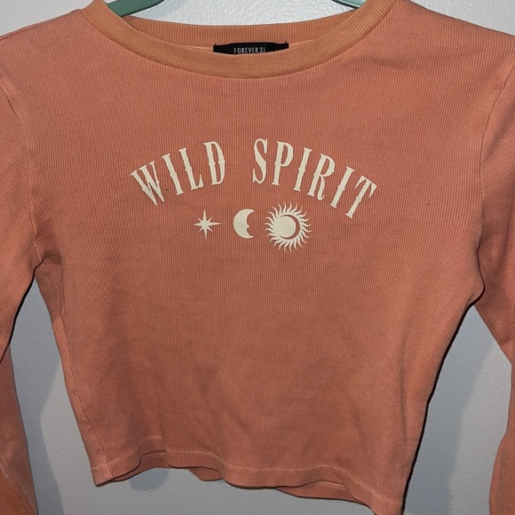 Nwot forever 21 ribbed crewneck crop top - Picture 2 of 5